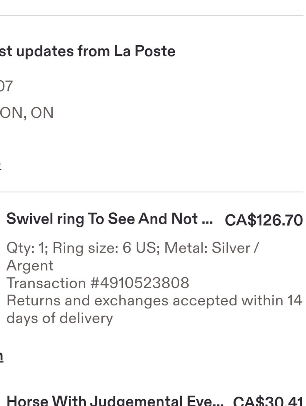 To See And Not See Silver Ring - Picture 6 of 7